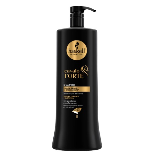 Haskell Cavalo Forte Shampoo 1l Força Crescimento E Brilho