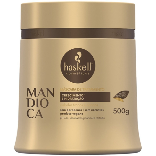 Máscara Hidratante Mandioca Haskell Crescimento Brilho 500g